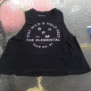 RPM ropes racer back crop tank